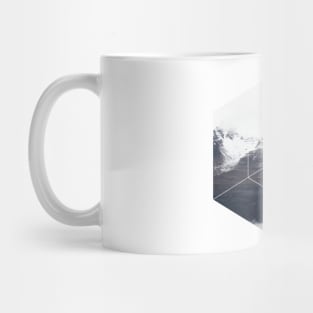 Snow Mountain Geometric Photography Mug